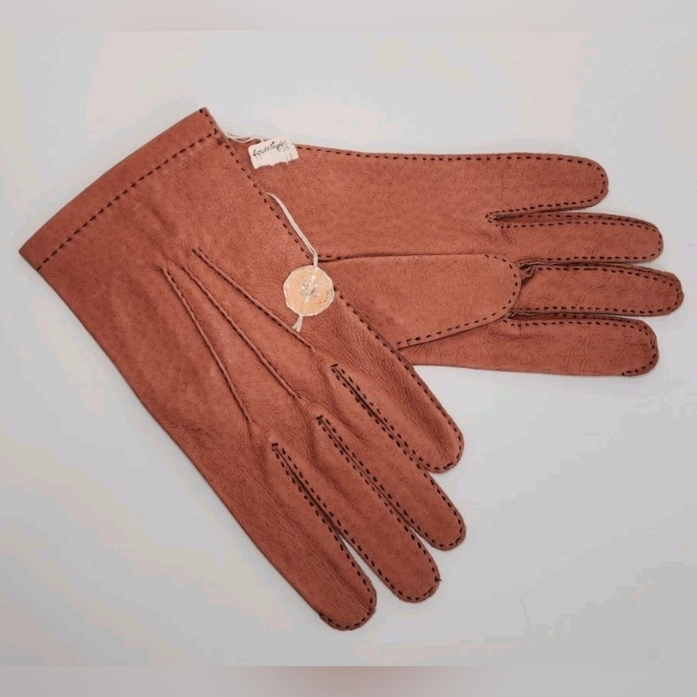 Lord & Taylor Men's Gloves Genuine Leather Very Soft And Luxury Size M